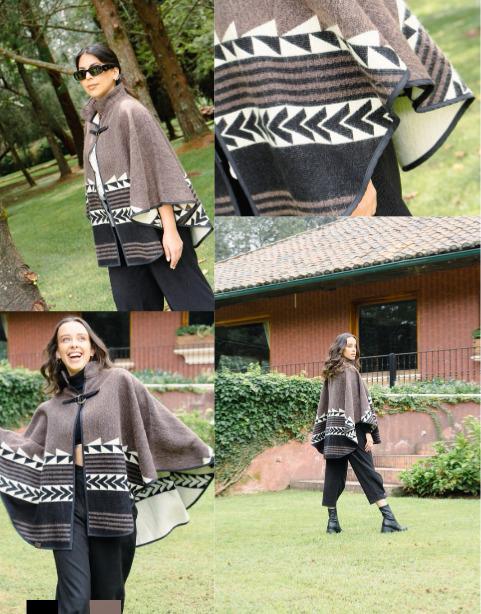 Cloak Poncho Made In Ecuador, Andean Cape