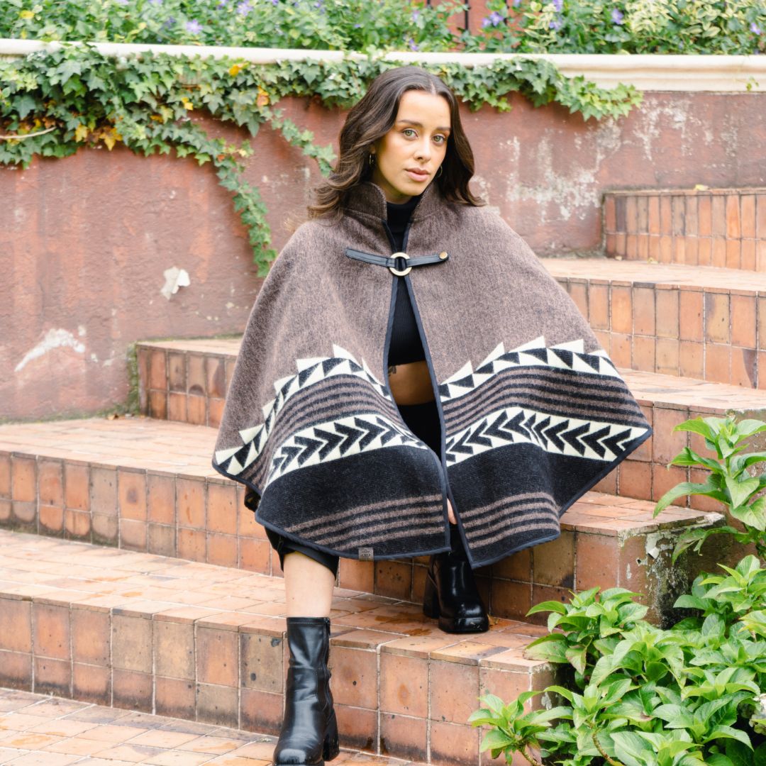 Cloak Poncho Made In Ecuador, Andean Cape